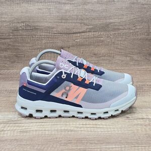 On Running Women's Athletic Shoes in Gray and Coral